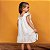 Vestido Infantil Brunisa Laise Água do Mar Branco - Imagem 3