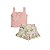 Conjunto Blusa Alças com Laço e Short Estampado Cotton - Imagem 1