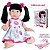 Boneca Coleção Doll Realist Small Cabelo Preto Reborn - Sidnyl - Imagem 1