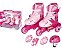 PATINS TRI LINE ROSA 30/33 AJUSTAVEL COM ACESSORIOS - FENIX BRINQUEDOS - Imagem 1