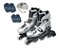 PATINS IN LINE PRATA 30/33 AJUSTAVEL COM ACESSORIOS - FENIX - Imagem 1