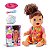 Boneca Primeira Papinha Morena com Cabelo - Divertoys - Imagem 1