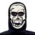 MASCARA CAVEIRA COM CAPUZ EM LATEX HALLOWEEN - SPOOK - Imagem 1