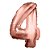 Balao Metalizado Rose Nº 4 40cm - Junco - Imagem 1