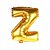 Balao Metalizado Dourado Letra Z 40cm - Gala Enmbalagens - Imagem 1