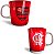 Caneca Porcelana Flamengo Premium 260ml Times - Brasfoot - Imagem 1