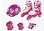 Patins Tri Line Rosa Ajustável Com Acessórios 30-33 - Fenix Brinquedos - Imagem 1