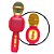 Microfone Karaoke Vermelho - DmToys - Imagem 1
