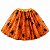 Saia de Tule Laranja com Aranhas 40cm - Partiu Festa - Imagem 1
