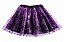 Saia de Tule Roxo c/ Teias 40cm - Partiu Festa - Imagem 1