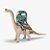 Dino Brachiossauro na Cinta 35cm - Bee Toys - Imagem 1