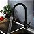 Torneira Gourmet Monocomando Pull Down Cozinha Misturador Agua Quente Fria Bancada Mesa Cuba Area Externa - Imagem 2