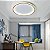 Lustre Plafon 3 em 1 LED Minimalista Moderno Residencial Comercial Iluminaçao Ambiente - Imagem 9