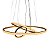 Luminaria Lustre 3 em 1 Aneis Arco Perfil Infinito Led Pendente Ajustavel Regulavel Decoraçao Sala Quarto Recepçao - Imagem 9