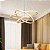 Luminaria Lustre 3 em 1 Aneis Arco Perfil Infinito Led Pendente Ajustavel Regulavel Decoraçao Sala Quarto Recepçao - Imagem 3