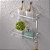 Suporte Organizador Prateleira Dupla Banheiro Porta Shampoo Sabonete Liquido Box Banheiro Chuveiro Aluminio Resistente - Imagem 6