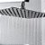 Ducha Chuveiro Inox 20x20 Slim Banheiro Banho Area Externa Piscina Quintal Lazer - Imagem 3