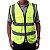 Colete Sinalizador Faixa Refletiva EPI Segurança do Trabalho Blusao Construçao Civil Operario Obra Estrada Rodovia - Imagem 2