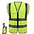 Colete Sinalizador Faixa Refletiva EPI Segurança do Trabalho Operario Obra Construçao Civil Estrada Rodovia Blusao Ziper - Imagem 1
