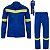 Conjunto Uniforme Faixa Refletiva EPI Segurança do Trabalho Mecanico Eletricista Construçao Civil Obra Serviço Proteçao - Imagem 1