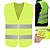 Colete Sinalizador Faixa Refletiva EPI Segurança do Trabalho Construçao Civil Obra Estrada Avenida Rodovia Sinalizaçao - Imagem 1
