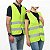 Colete Sinalizador Faixa Refletiva EPI Segurança do Trabalho Obra Construçao Civil Clicista Sinalizaçao Estrada Avenida - Imagem 9