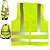 Colete Sinalizador EPI Faixa Refletiva Segurança do Trabalho Obra Estrada Avenida Rodovia Construçao Civil Proteçao - Imagem 1