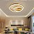 Lustre Paflon Sobrepor Orbita 2 Aneis Luxo 3 Tons Decoraçao Moderna Teto Enfeite Sala Estar Jantar Casa Quarto Casa Loja - Imagem 2