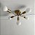 Lustre Sputnik Assimetrico Luminaria 5 Lampadas E27 Iluminaçao Casa Quarto Sala Recepçao Luxo Decoraçao Ambiente - Imagem 7