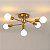 Lustre Sputnik Assimetrico Luminaria 5 Lampadas E27 Iluminaçao Casa Quarto Sala Recepçao Luxo Decoraçao Ambiente - Imagem 2