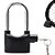 Cadeado Grande Com Alarme Sirene 110 DCB Trava Anti Furto Roubo Segurança Som Alto - Imagem 5