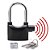 Cadeado Grande Com Alarme Sirene 110 DCB Trava Anti Furto Roubo Segurança Som Alto - Imagem 1
