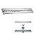 Ralo Linear Inox 60cm Banheiro Anti Odor Anti Inseto Area Externa Lavabo Jardim Quintal Resistente Higienico Grelha - Imagem 1