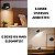 Luminaria Arandela LED 3 Tons Kit 2 uni USB Bateria Recarregavel Controle Mesa Cabeceira Quarto Iluminaçao - Imagem 4