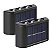 Luminaria Solar Arandela LED Kit 2 uni Spot Balizador Caminho Escada Parede Jardim Quintal Decoraçao Iluminaçao - Imagem 6