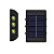 Luminaria Solar Arandela LED Kit 2 uni Spot Balizador Caminho Escada Parede Jardim Quintal Decoraçao Iluminaçao - Imagem 10