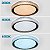 Luminaria Plafon 3 Tons LED Cristal Luxo Controle Remoto Moderno Casa Loja Trabalho Comercial Residencial - Imagem 7