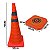 Cone Retratil Refletivo Portatil Dobravel Sinalizaçao Estrada Trafego Obra Segurança Emergencia Balizador Estacionamento - Imagem 4