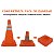 Cone Retratil Refletivo Portatil Dobravel Sinalizaçao Estrada Trafego Obra Segurança Emergencia Balizador Estacionamento - Imagem 5