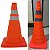 Cone Retratil Refletivo Portatil Dobravel Sinalizaçao Estrada Trafego Obra Segurança Emergencia Balizador Estacionamento - Imagem 3