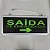 Placa De Sinalizaçao Saida de Emergencia Dupla Face Bateria Recarregavel Seta Aviso Led Iluminaçao Segurança - Imagem 4