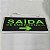 Placa De Sinalizaçao Saida de Emergencia Dupla Face Bateria Recarregavel Seta Aviso Led Iluminaçao Segurança - Imagem 2