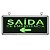 Placa De Sinalizaçao Saida de Emergencia Dupla Face Bateria Recarregavel Seta Aviso Led Iluminaçao Segurança - Imagem 8