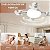 Ventilador Luminaria Drone E27 Controle Remoto Iluminaçao Ajustavel 3 Em 1 Silencioso Sala Estar Quarto Casa - Imagem 3