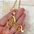 Colar Feminino Cavalo Bruto com Cordão Baiano Banhado a Ouro 18K - Imagem 1