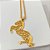 Colar Feminino Brutão com Zircônias no Cordão Baiano Banhado a Ouro 18K - Imagem 1