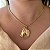 Colar Feminino Cavalo com Rédea no Cordão Baiano Banhado a Ouro 18K - Imagem 1