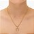 Colar Feminino Ferradura Cravejada com Cordão Baiano Banhado a Ouro 18K - Imagem 1
