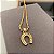 Colar Feminino Ferradura Cravejada com Cordão Baiano Banhado a Ouro 18K - Imagem 1