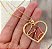 Colar Feminino Coração Cravejado com Cavalo Banhado a Ouro 18K - Imagem 1